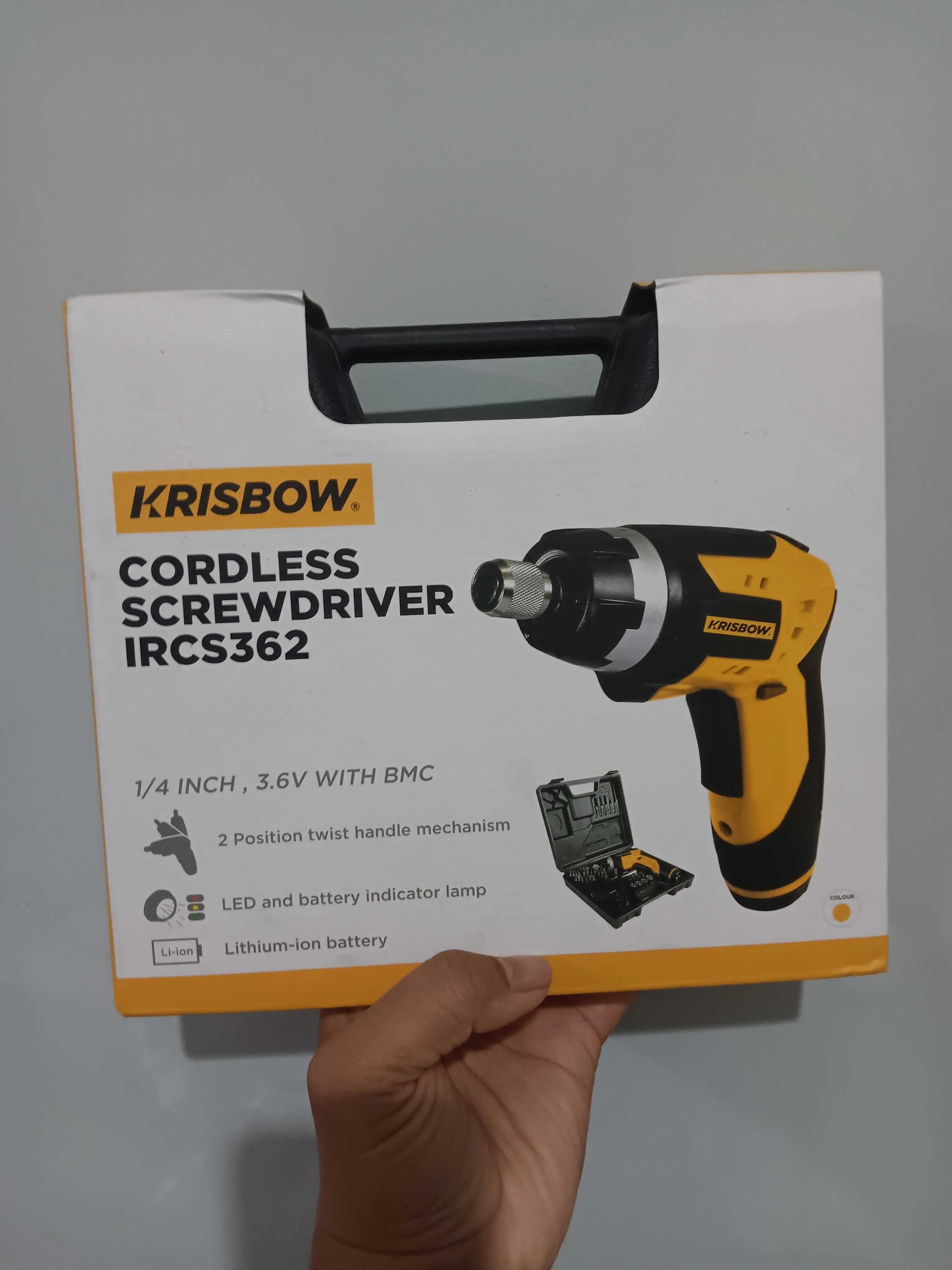 Review Krisbow Obeng Nirkabel BMC 3.6V IRCS362: Solusi Cepat Urusan Rumah dan Bengkel Kecil Ayah